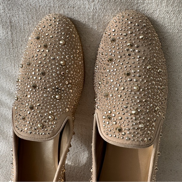 Stuart Weizmann - Suede Loafers with Studs - Picture 8 of 10
